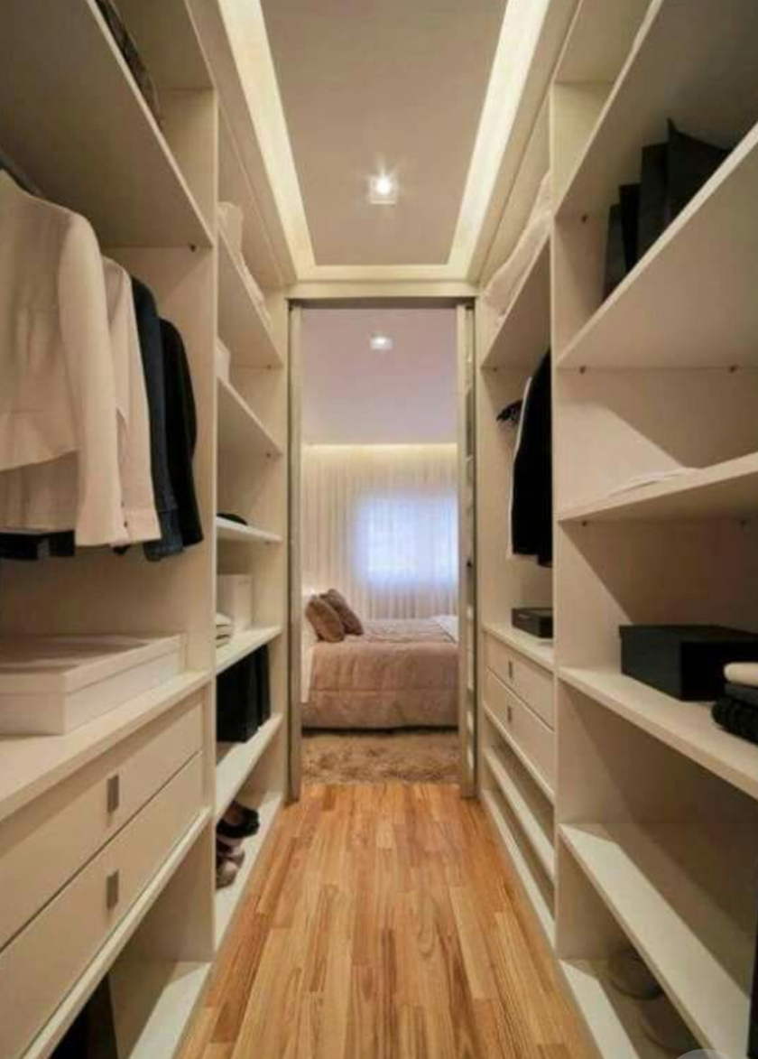 П-образная гардеробная комната в спальню Туркестан