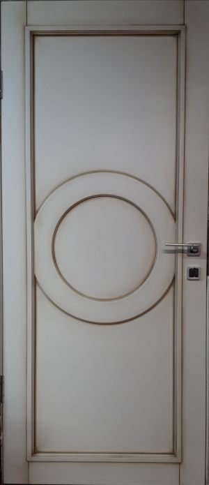 Межкомнатная дверь в профиле массив (эмаль с патиной) Туркестан